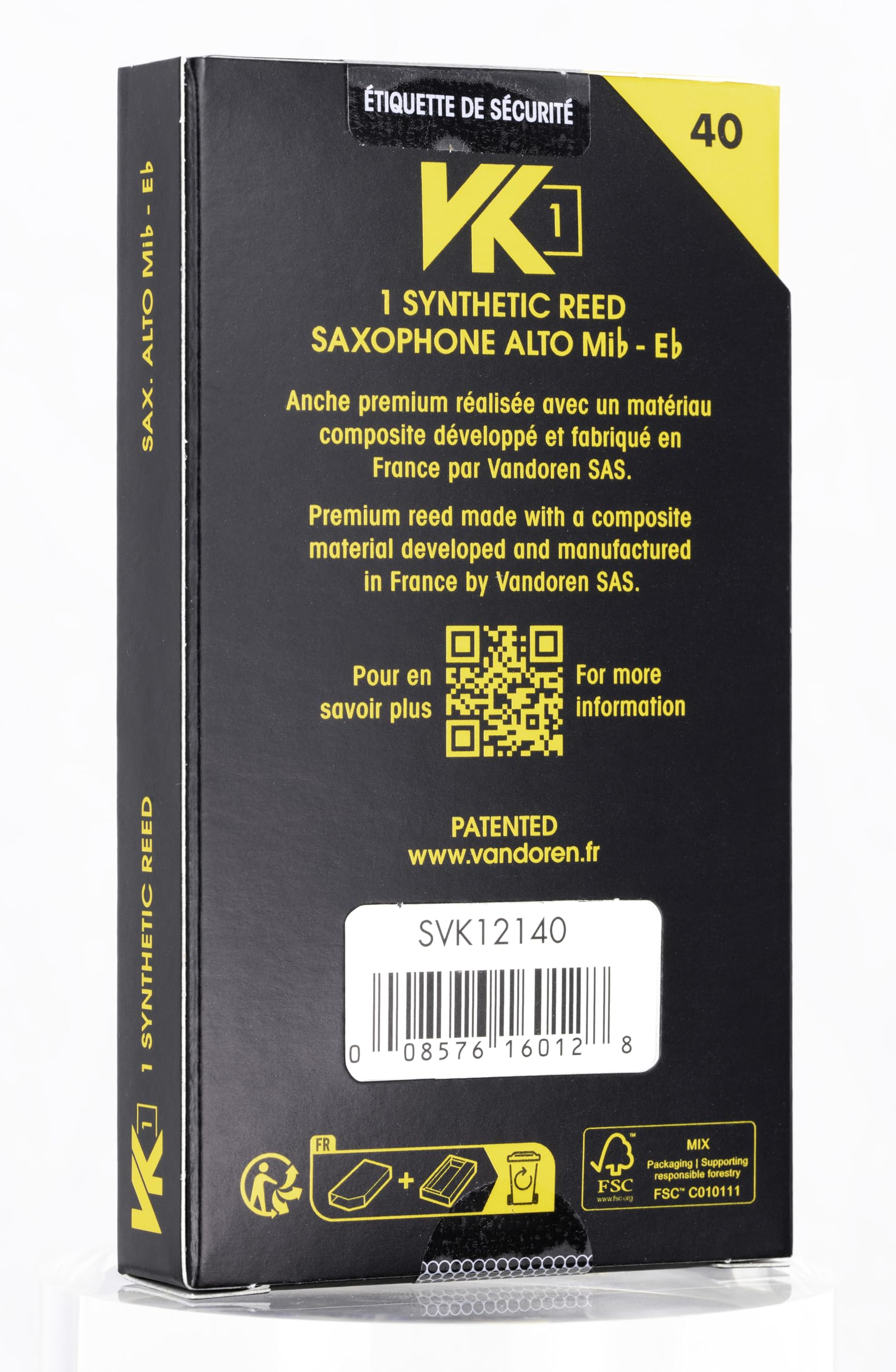 Amazon | バンドーレン Vandoren アルトサクソフォン用 シンセティック